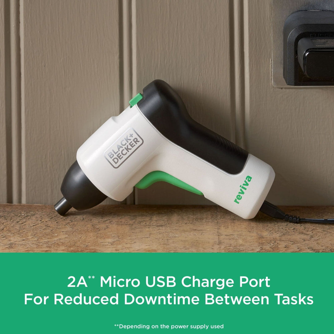 B&D Black+Decker Cordless Screwdriver Reviva 3.6V Li-ion 1.5Ah REVSD4C