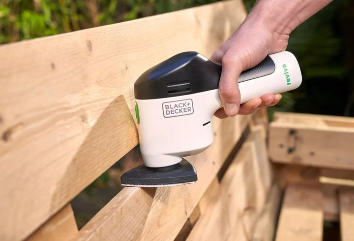 Black+Decker Reviva Cordless Detail Sander + 10 Sanding Sheets